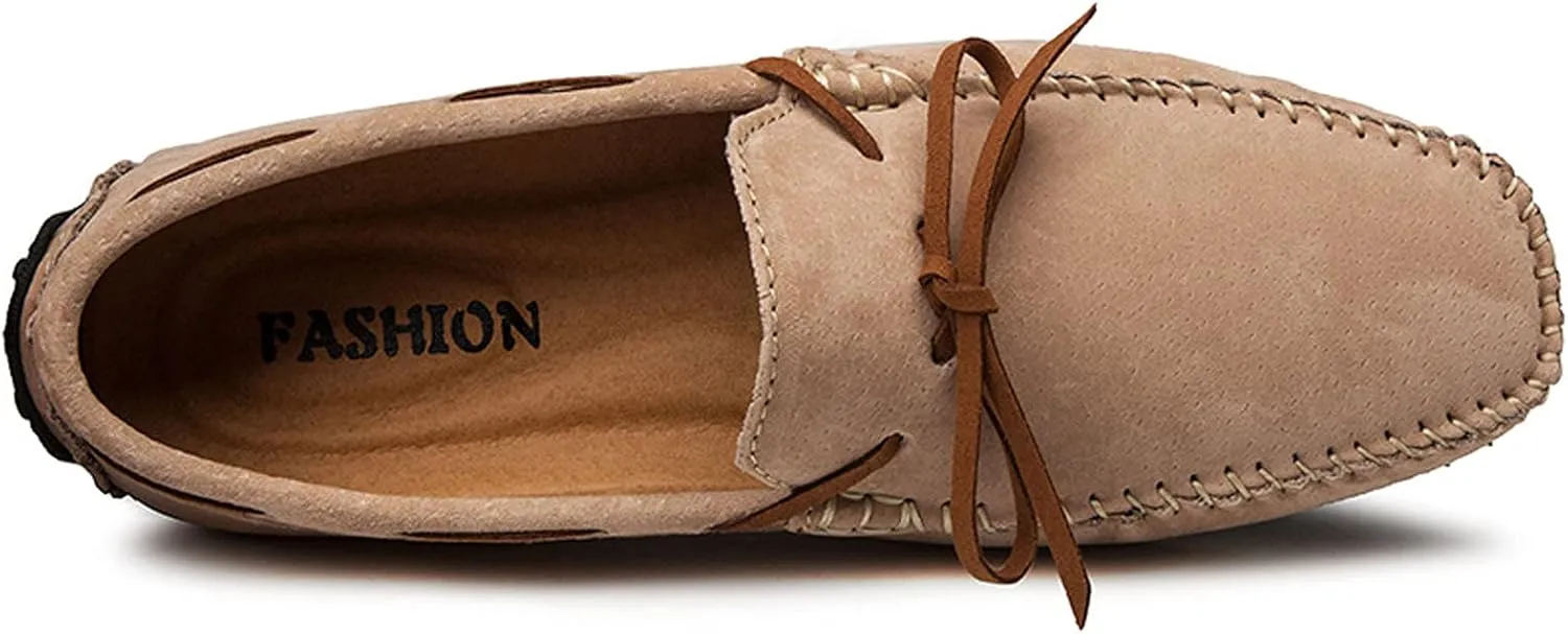 Asifn Mens Casual Leather Loafers Driving Slip-On Fashion Penny Dress Shoes Comfort Moccasins