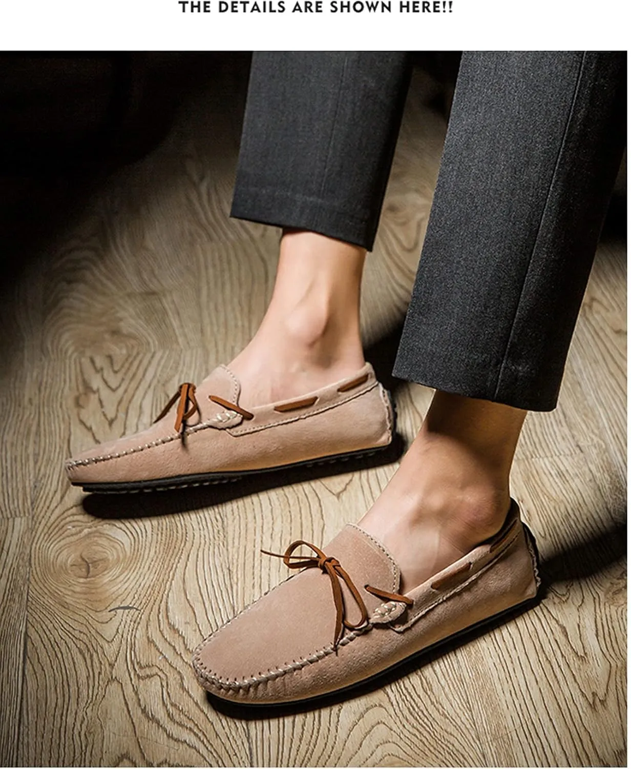 Asifn Mens Casual Leather Loafers Driving Slip-On Fashion Penny Dress Shoes Comfort Moccasins