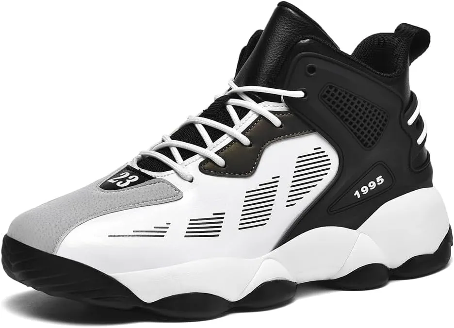 CJSPORX Men's Basketball Shoes Breathable Non-Slip Sneakers Fashionable Sports