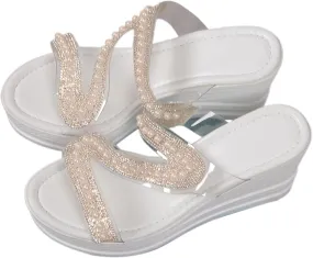 Cole Reaction Women's Wedge Sandal Women's Slip on Sandals with Memory Foam