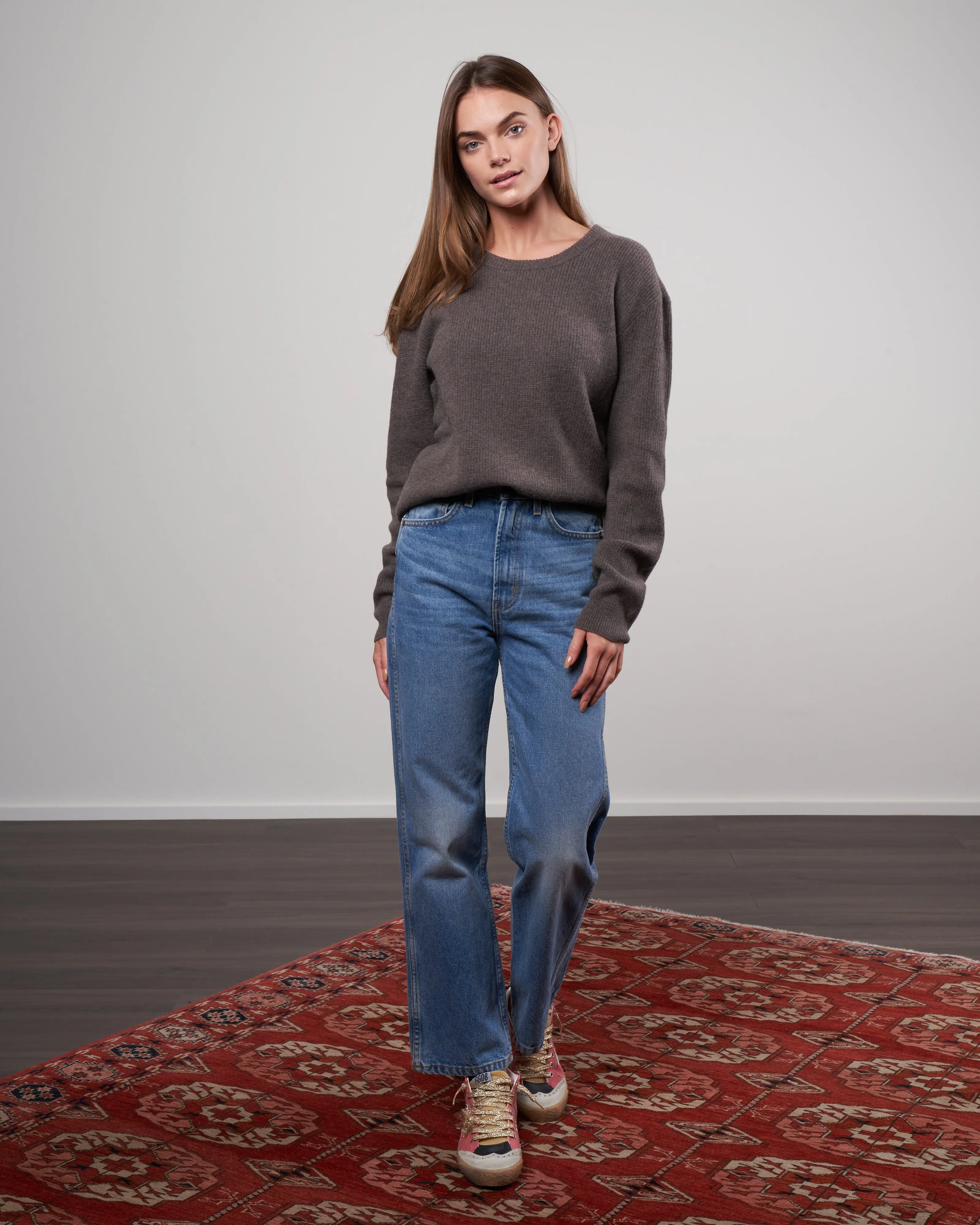 everyday crewneck sweater - umber