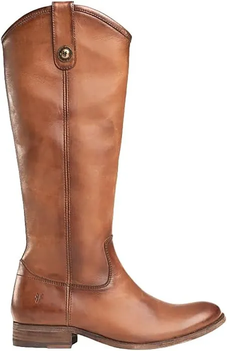 Frye Melissa Inside Zip Riding Boots for Women Featuring Supple Leather Lining with Rubber Infused Leather Outsole and Signature Hardware  14  Shaft Height