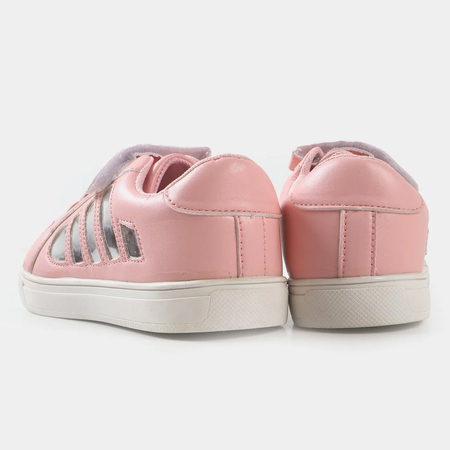 Girls Sneakers JS-2204 - Silver/Pink