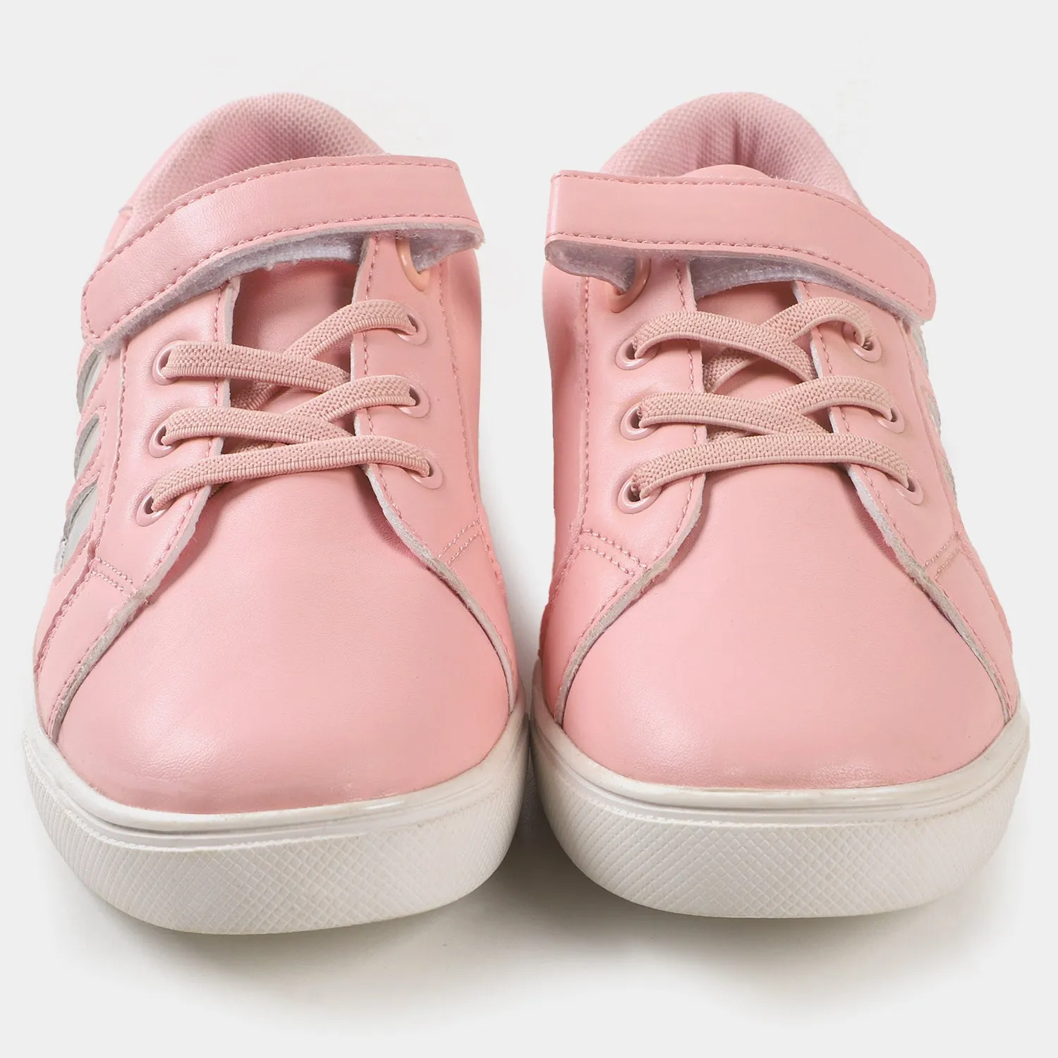 Girls Sneakers JS-2204 - Silver/Pink