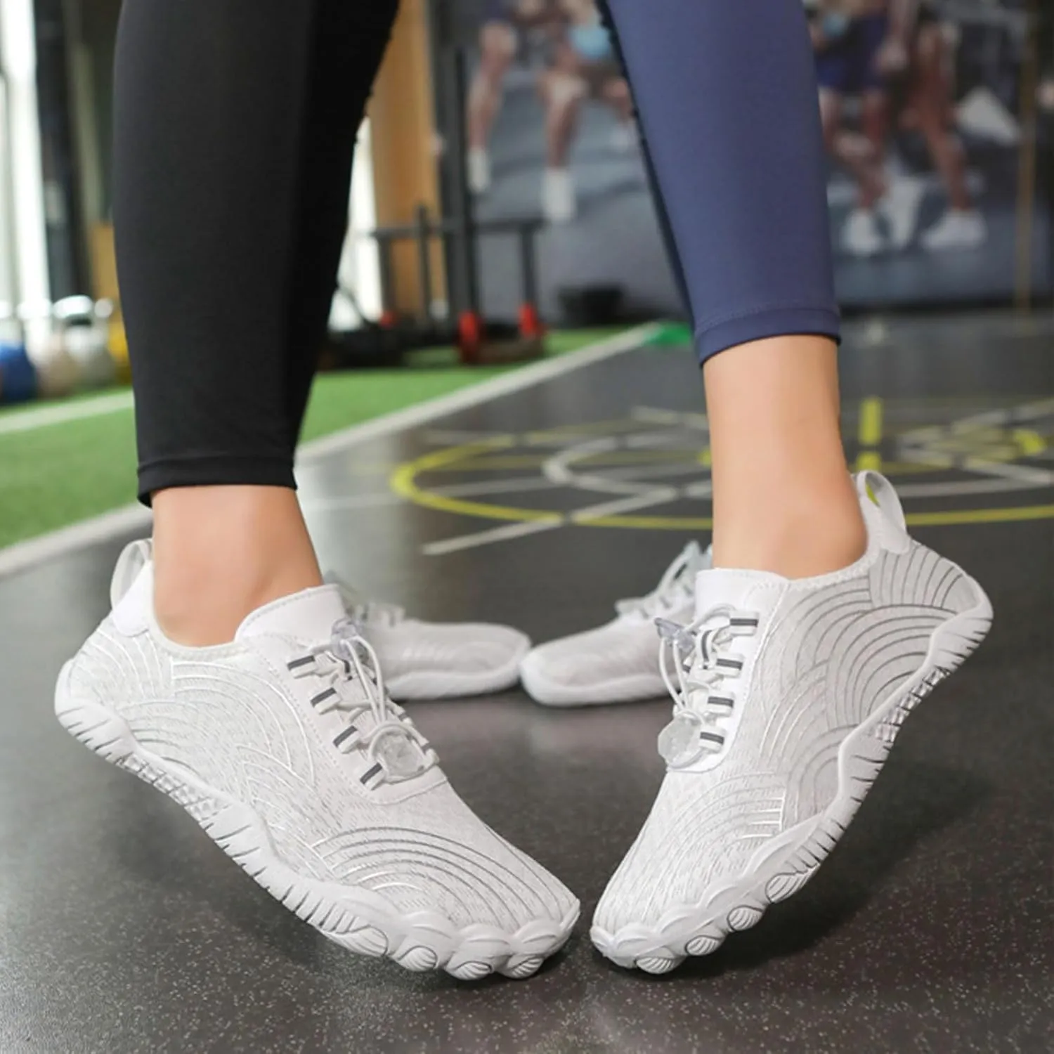 Grounded Women Men Wide Toe Box Barefoot Grounding Quick Dry Breathable Non Slip Hike Water Shoes for Swim Surf Hiking Outdoor Sports Neuropathy Comfort Footwear