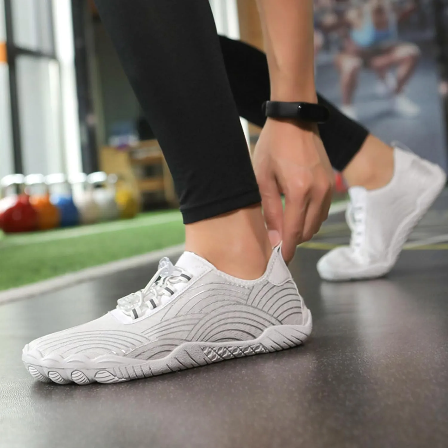 Grounded Women Men Wide Toe Box Barefoot Grounding Quick Dry Breathable Non Slip Hike Water Shoes for Swim Surf Hiking Outdoor Sports Neuropathy Comfort Footwear