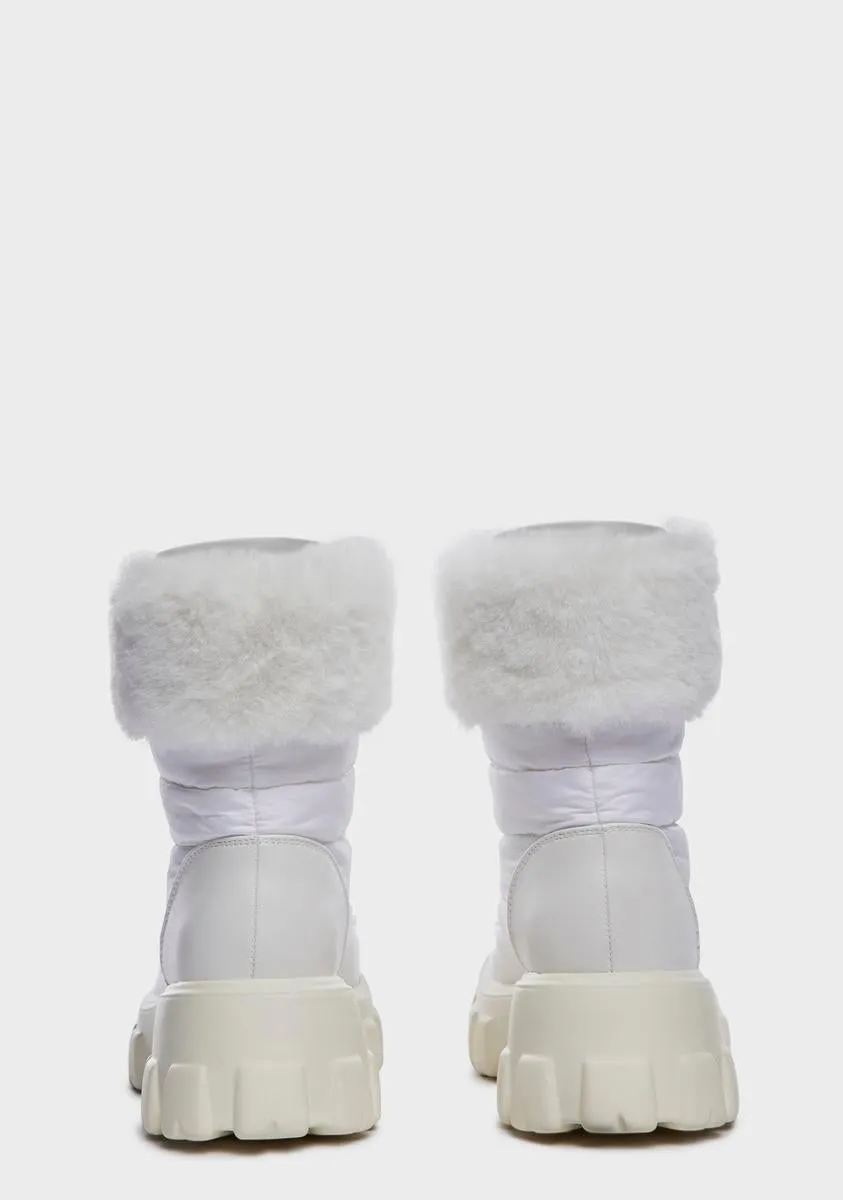 Icy Missing Pieces Combat Boots