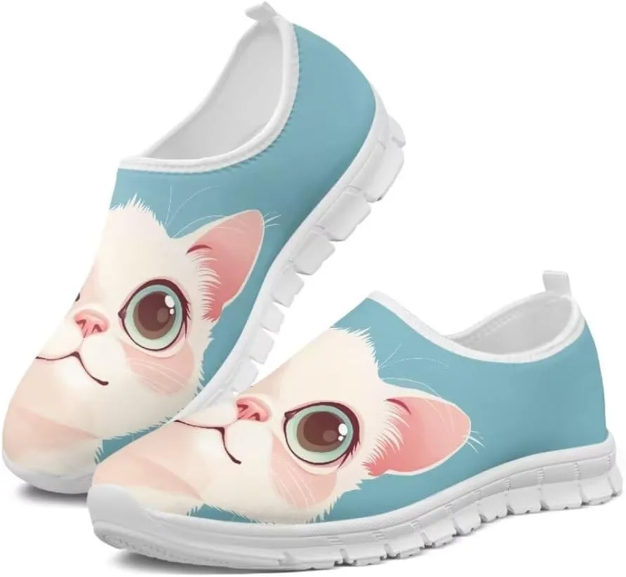 Jeiento Womens Casual Shoes Play Fashion Sneaker Dressy Shoes Slip-On Soft Shoes Anti-Skid/Breathable/Slip-On Outdoor Walking Shoes