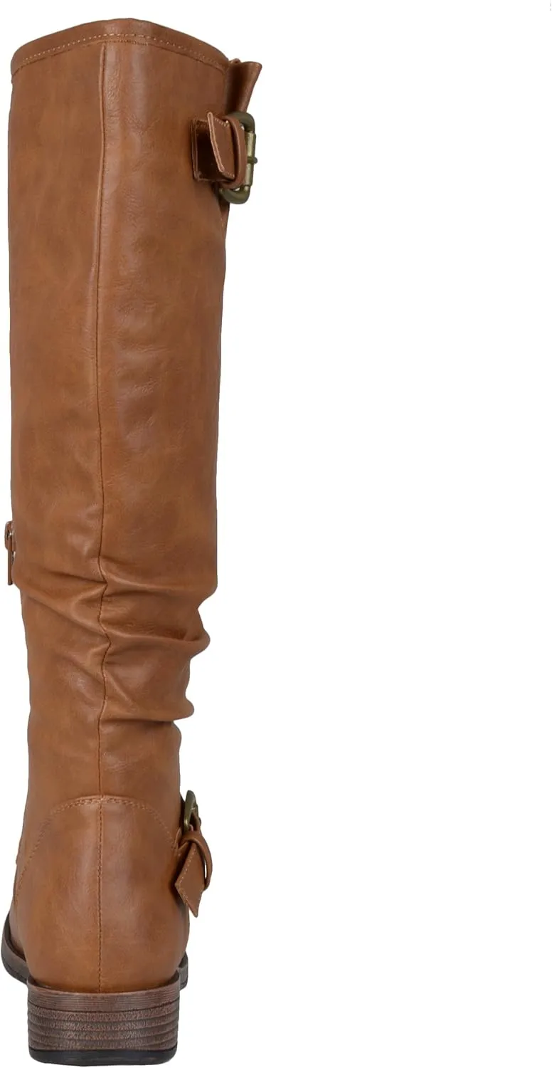 Journee Womens Stormy Stacked Heel Riding Boots