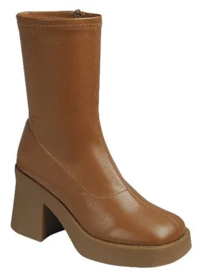 Jupiter-01 Tan | Chic Women's Boots