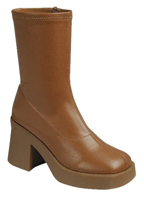 Jupiter-01 Tan | Chic Women's Boots