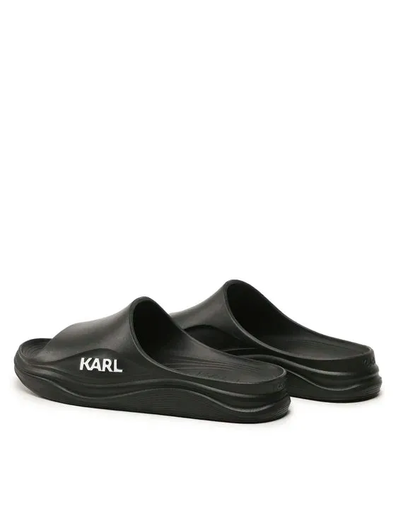 KARL LAGERFELD SKOONA HEELS  IN BLACK