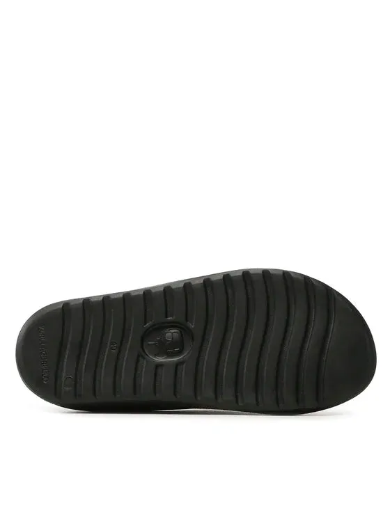 KARL LAGERFELD SKOONA HEELS  IN BLACK