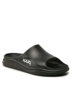 KARL LAGERFELD SKOONA HEELS  IN BLACK