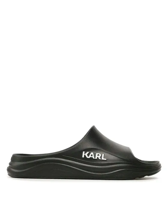 KARL LAGERFELD SKOONA HEELS  IN BLACK