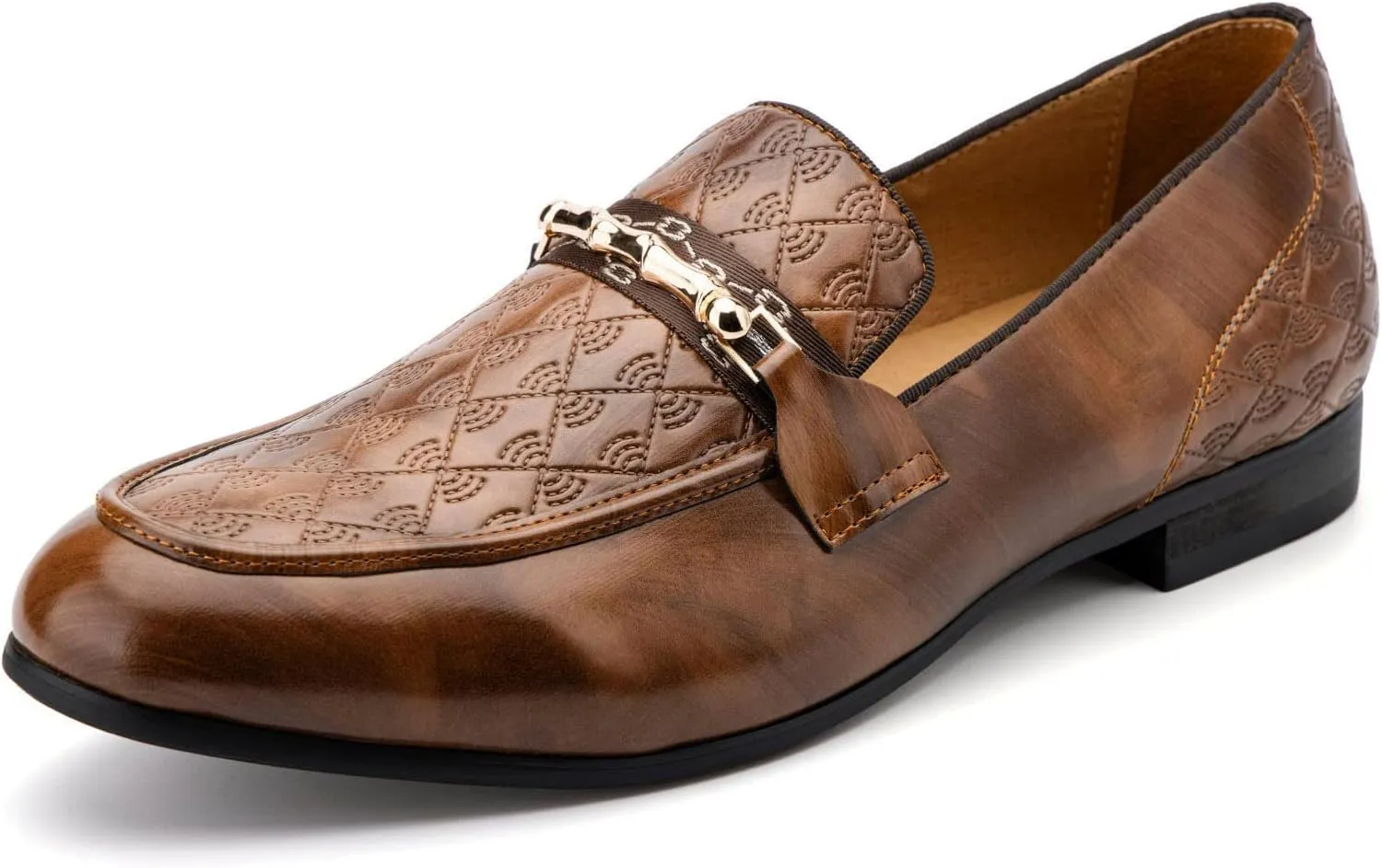 Meijiana Men's Fashion Classic Faux Leather Loafers and Weeding Dress Shoes for Men