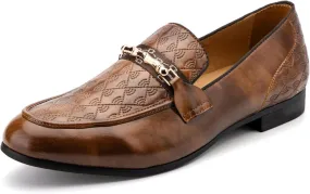 Meijiana Men's Fashion Classic Faux Leather Loafers and Weeding Dress Shoes for Men