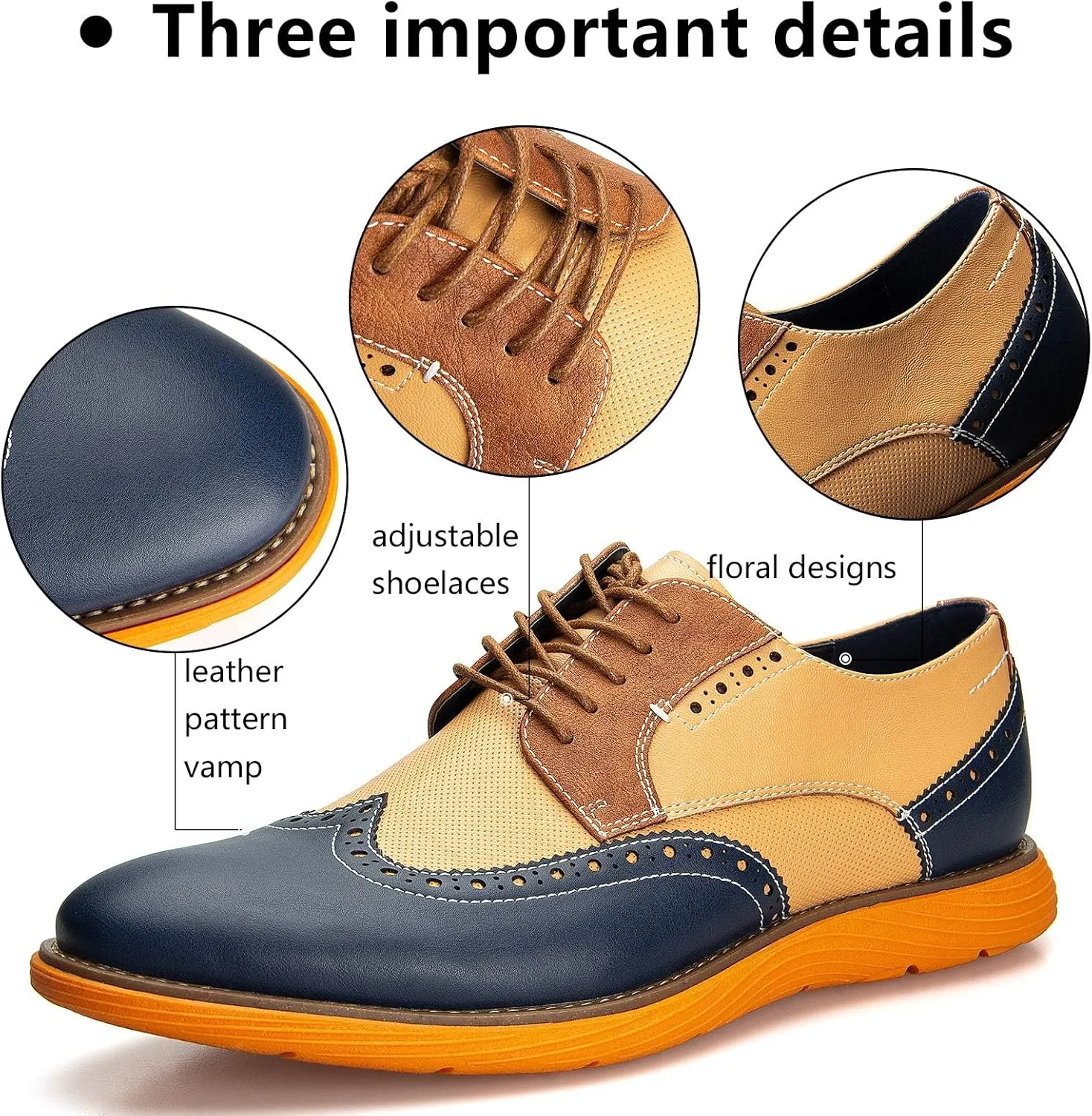 Meijiana Men's Oxford Shoes Dress Shoes Men's Lightweight lace-up Fashion Shoes