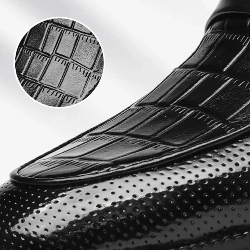 Men Oxford Leather Fashion Dress Shoes Men's Slip-On Prom Wedding Breathable Shoes Comfort Soft Sneakers Business Casual Shoe