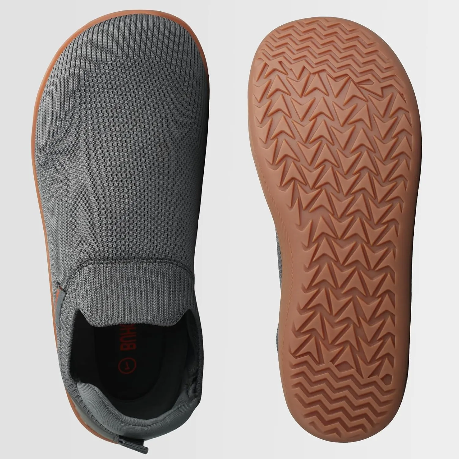 Men's Barefoot Shoes Minimalist Slip on Cross-Trainer Shoes Wide Toe Walking Shoes Zero Drop Sole Trail Running Sneakers Gym Workout Casual