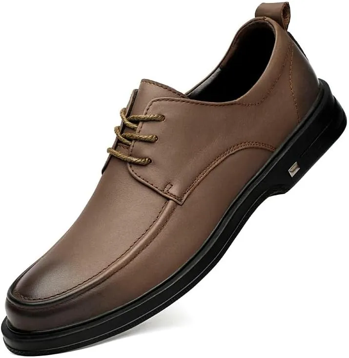 Men's Business Casual Loafers Patent Leather Formal Oxford Lace-Up Dress Shoes Breathable Leather Wingtip Brogue Tuxedo
