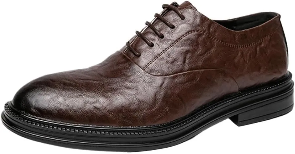 Mens Business Shoes Leather Men's Casual Shoes New Brogues Dress Shoes Shoes for Men Round Head