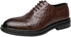 Mens Business Shoes Leather Men's Casual Shoes New Brogues Dress Shoes Shoes for Men Round Head