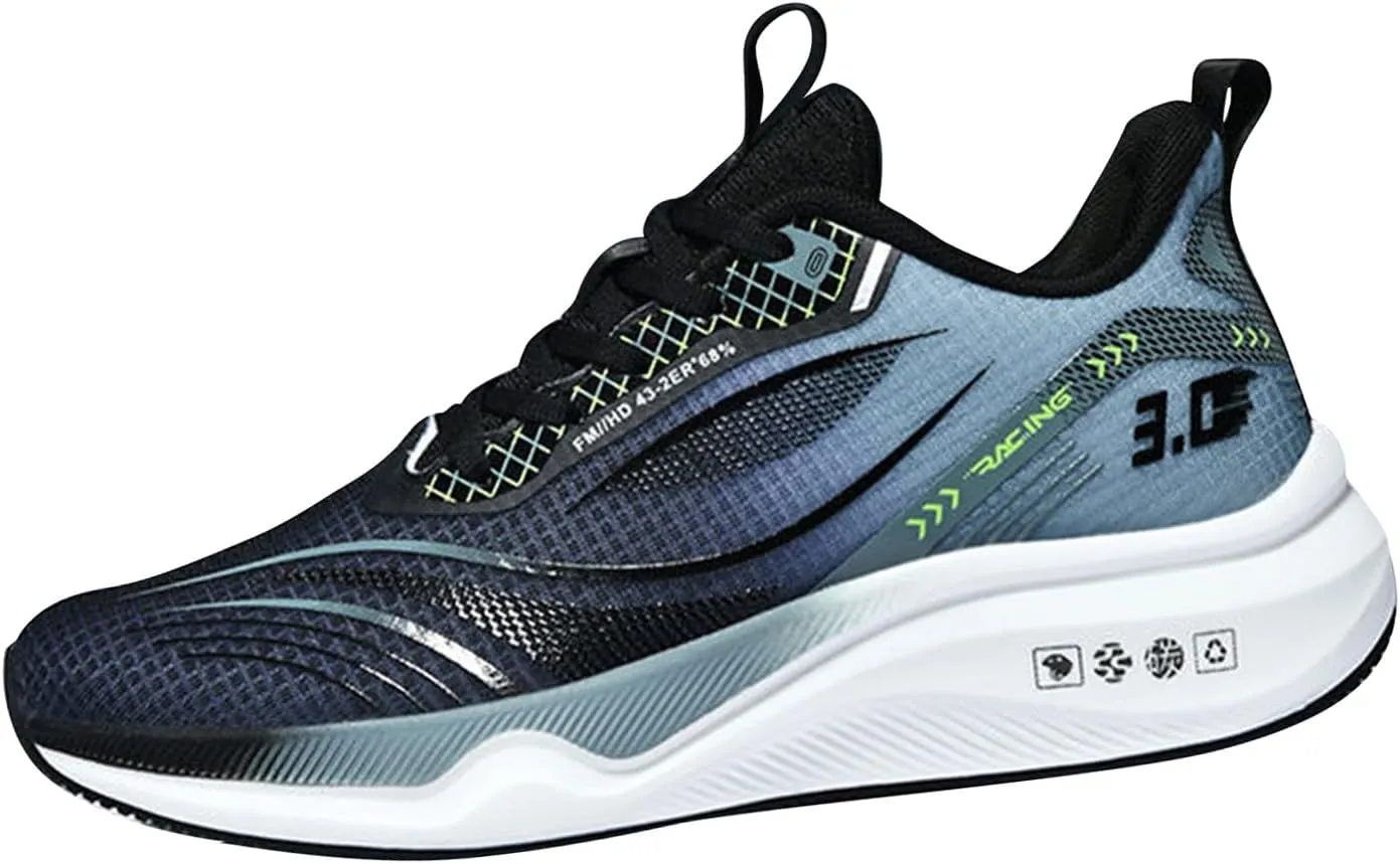 Mens Dress Shoes Platform Sneakers for Women Loafers with Arch Support Round Toe Slip On Casual Athletic Shoes