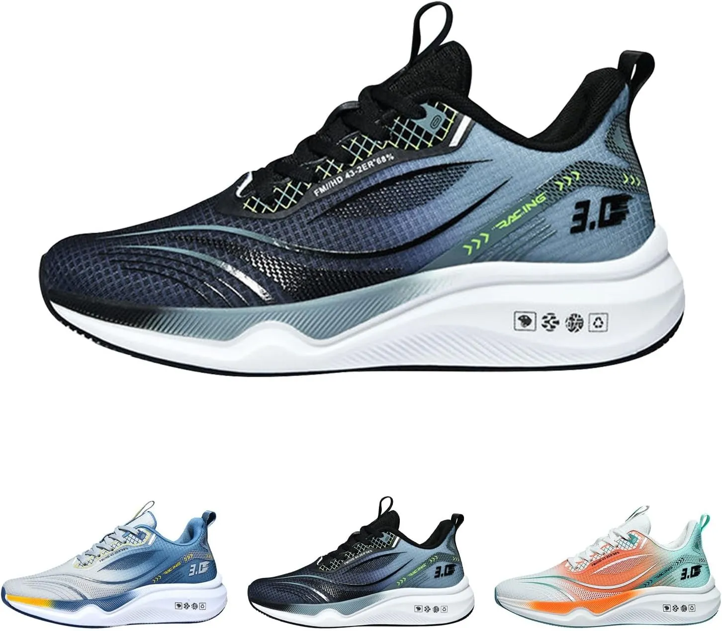 Mens Dress Shoes Platform Sneakers for Women Loafers with Arch Support Round Toe Slip On Casual Athletic Shoes