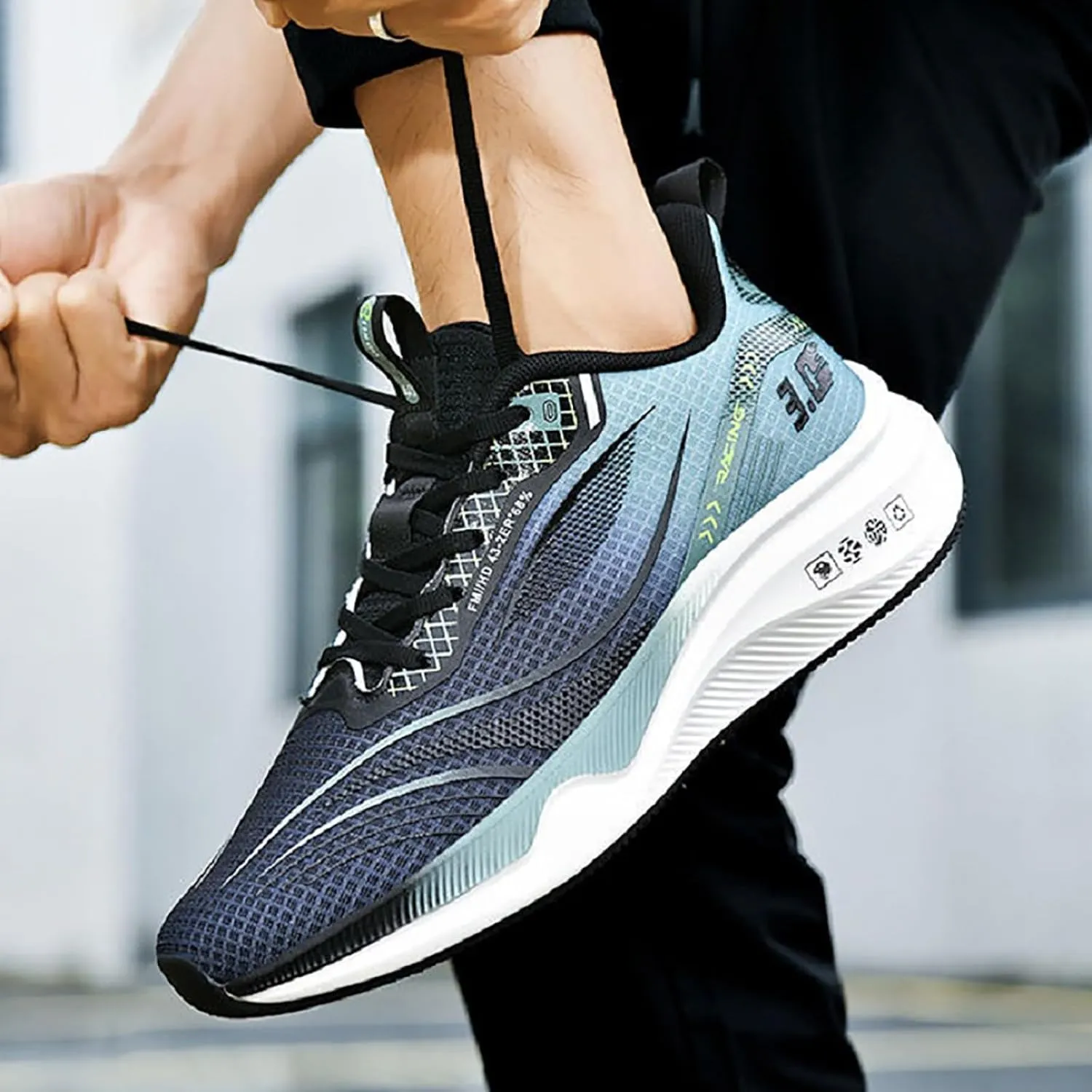 Mens Dress Shoes Platform Sneakers for Women Loafers with Arch Support Round Toe Slip On Casual Athletic Shoes