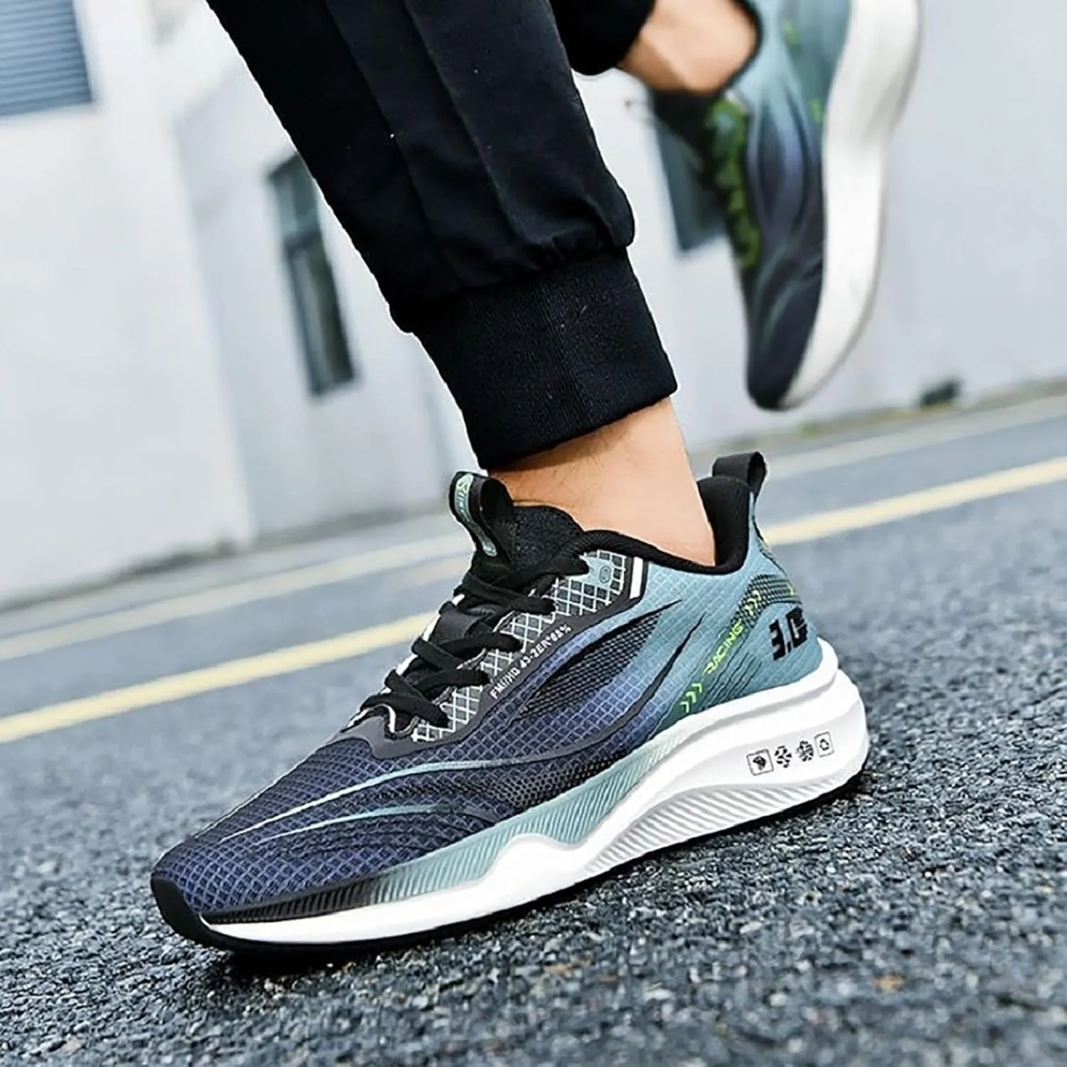 Mens Dress Shoes Platform Sneakers for Women Loafers with Arch Support Round Toe Slip On Casual Athletic Shoes