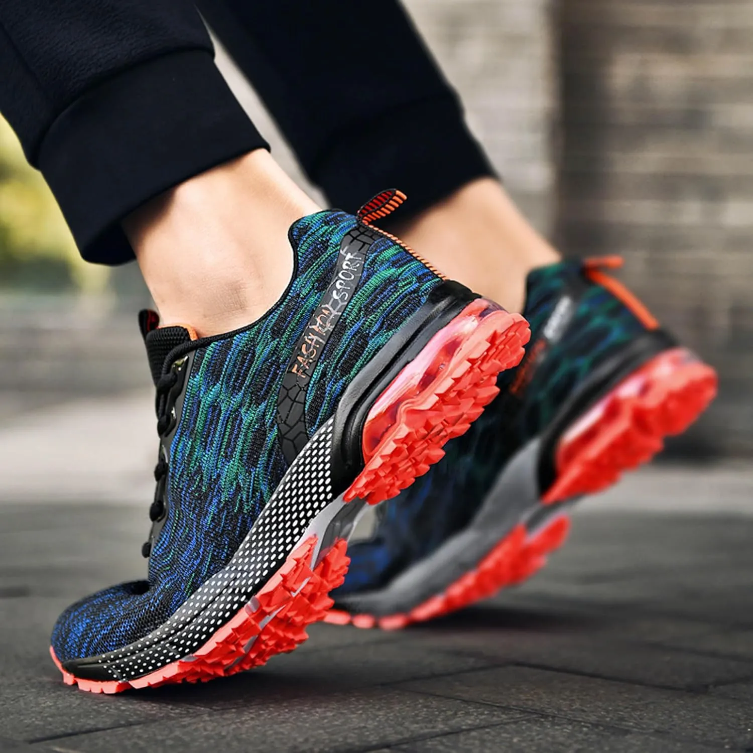 Men's Multi Color Mesh Lightweight Anti Slip Arch Support Casual Training Sports Basketball Shoes