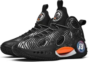 Mens Night Glow Basketball Shoes Classic Lace up High Top Casual Sports Shoes High Elastic Running Shoes Comfortable and Durable Competition Training Shoes Wide Edition Breathable Baseball Shoes