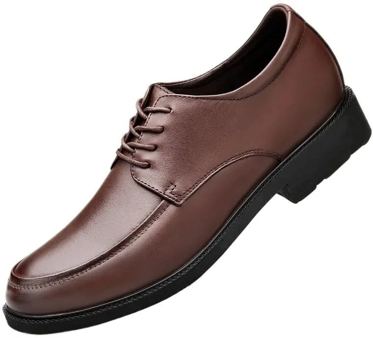 Men's Pointed Toe Dress Shoes Shiny Patent Leather Comfort Soft Men Oxford Shoes Lace Up Casual Wedding Tuxedo Shoes for Men