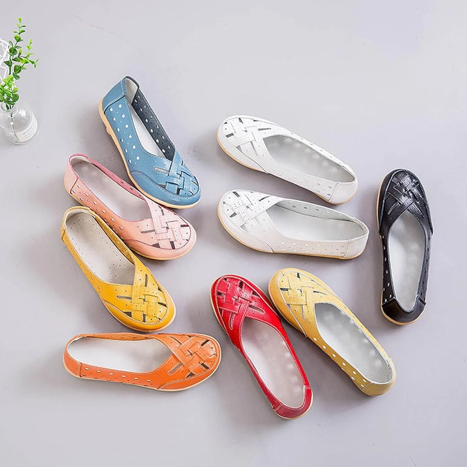Orthopedic Shoes for Women - Orthopedic Loafers in Breathable Leather, Jaliane Orthopedic Shoes