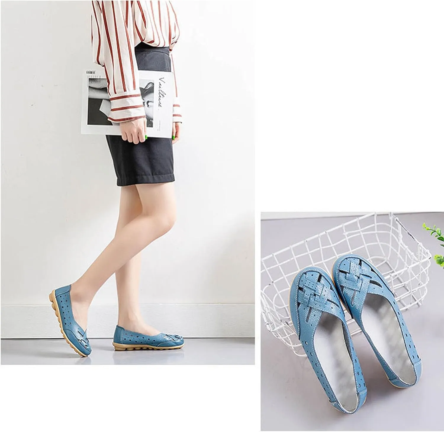 Orthopedic Shoes for Women - Orthopedic Loafers in Breathable Leather, Jaliane Orthopedic Shoes