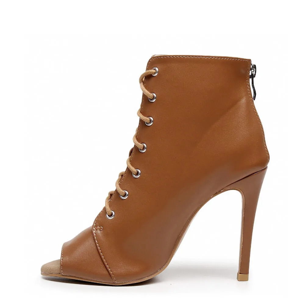 Parker - Cinnamon Vegan Leather - Suede Sole