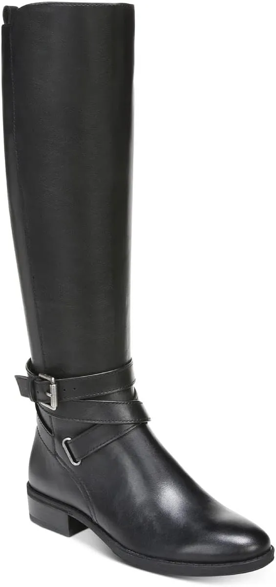 Sam Edelman Womens Pansy 2 Leather Knee-High Boots Black 8 Medium (B,M)