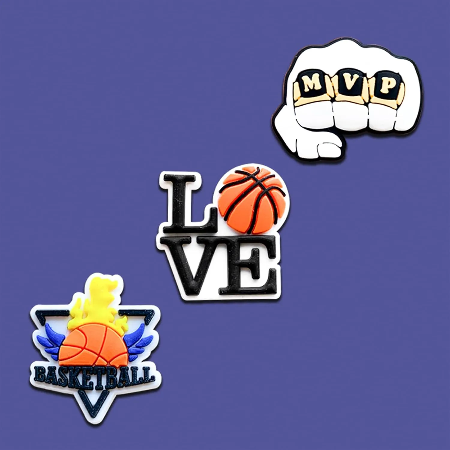 Sports Shoe Charms for Clog Sandals Bracelets Decoration, Baseball Softball Football Basketball Soccer Swim Charms