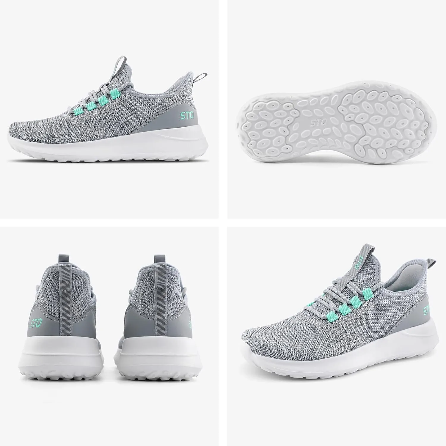 STQ Womens Slip On Sneakers Tennis Walking Orthopedic Shoes Breathable Athletic Gym Workout Cross Training Sneakers