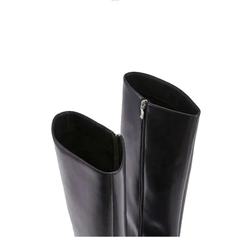 Trend4us Women's Chic Pointed Toe Thin High Heels Boots