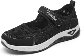 Women's Breathable Walking Shoes Comfortable Working Nurse Shoes Casual Nursing Orthotic Lightweight Shoe Adjustable Barefoot Casual Sneakers Zero Drop Arthritis Edema Sneakers Indoor Outdoor
