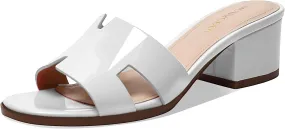 Women's Chunky Open Toe Low Block Heels Kitten Dressy Heels for Women Low Heel Sandals for Women Summer Comfy Heels