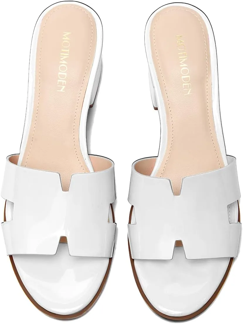 Women's Chunky Open Toe Low Block Heels Kitten Dressy Heels for Women Low Heel Sandals for Women Summer Comfy Heels