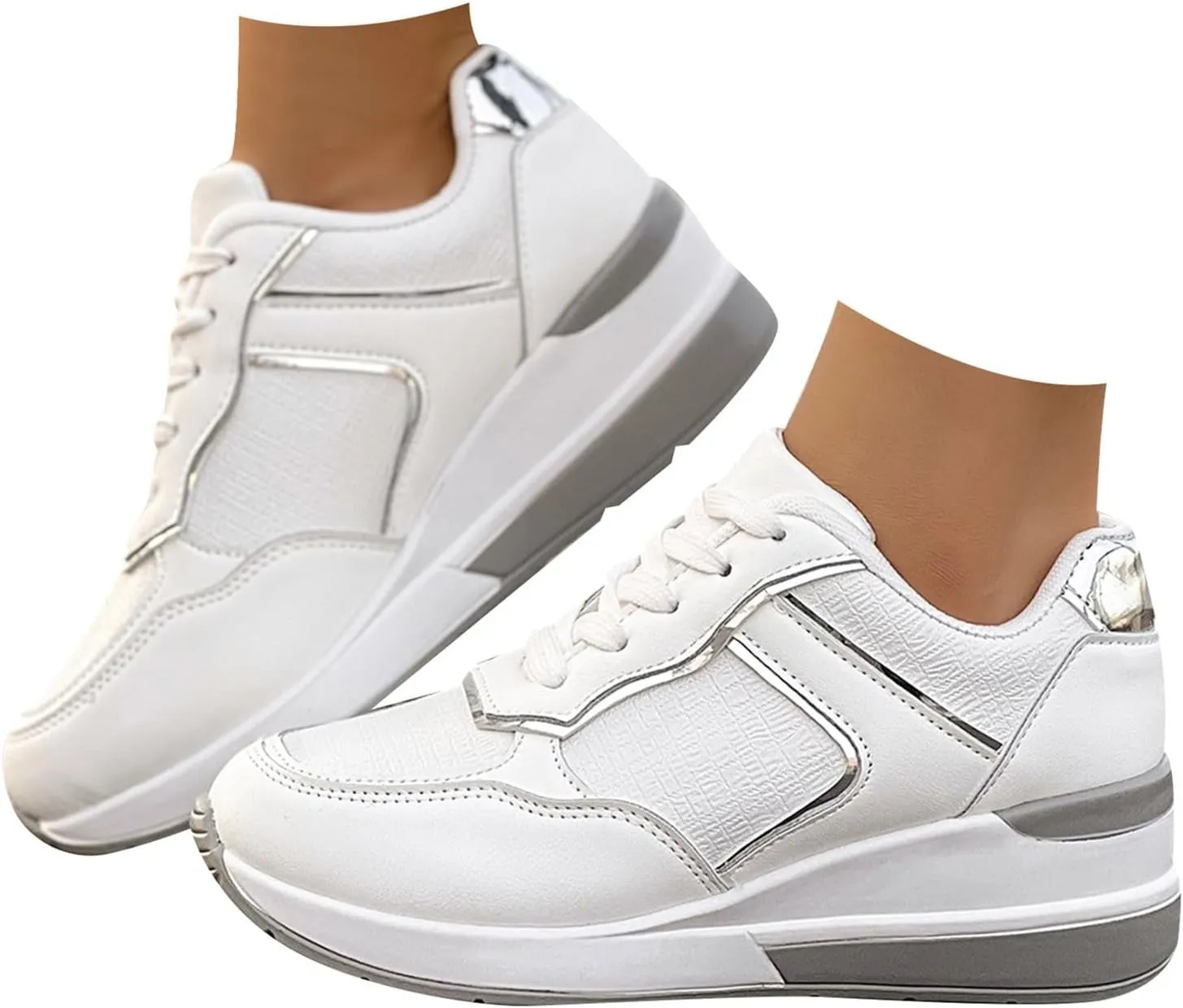 Women's Slip on Athletic Walking Shoes Comfort Non Slip Work Sport Athletic Shoes Outdoor Casual Fitness Shoe