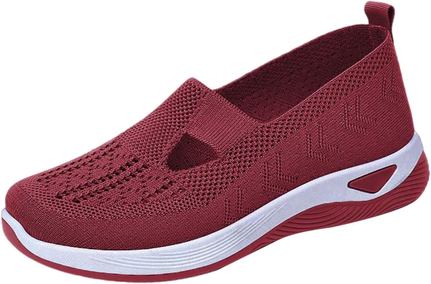 Women's Woven Orthopedic Breathable Soft Shoes Non Slip Work Shoes Women Food Service Casual Shoes Slip On Slip On Sneakers Black Tennis Shoe White Loafers